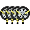 image:imageMytee Products 2 x14 Lasso Ratchet Strap Flat Hook Wheel Net Auto Tow Towing Tie Down4  Pack