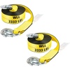 image:imageMytee Products 2 x20 Recovery Tow Strap with Forged Hooks  10000 Breaking Strength Heavy Duty Towing Strap for ATV Accessories  Towing Rope for Towing Vehicles in Roadside Emergency2  Pack