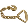 image:imageMytee Products 20 Pack 38 Grab Hook w 18 Chain Anchor 4 Delta Ring Tow Wrecker Hauling Tiedown1  Pack