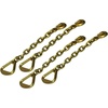 image:imageMytee Products 20 Pack 38 Grab Hook w 18 Chain Anchor 4 Delta Ring Tow Wrecker Hauling Tiedown4  Pack