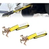 image:imageMytee Products 4 Pack 2 x 8 Recovery Winch Strap with RTJ Cluster Hook  HeavyDuty 3333 lbs WLL Towing Tie Down Strap for Tow Trucks Wreckers amp Flatbed Cargo Securement2  Pack