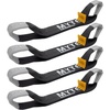 image:imageMytee Products 8 Pack 2 x 16 Replacement Dog Bone Short Strap  HeavyDuty 2 Inch Car Tie Down Short Strap with Sewn Eye LoopBlack