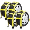 image:imageMytee Products 8 Pack Tow Dolly Basket Straps with Flat Hook for 1419 Tires  12000 lbs Breaking Strength  Heavy Duty Wheel Net Auto Car Dolly Tie Down Straps for Universal Vehicle Towing4  Pack