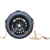 image:imageMytee Products Over The Tire Ratchet Strap wSwivel J Hooks amp Rubber Pads2 x 9 Orange