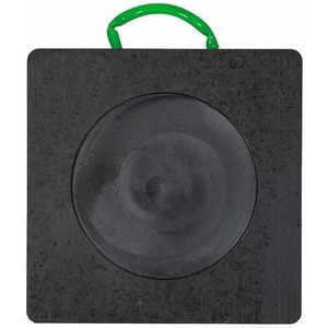 image:imageMytee Products 18x18x2 Heavy Duty Outrigger Pad for RV with Recessed Radius  Black Stabilizing Jack Landing Pad for Crane Wrecker Tow Truck RVs1  Pack