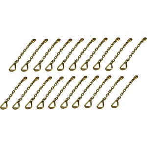 image:imageMytee Products 20 Pack 38 Grab Hook w 18 Chain Anchor 4 Delta Ring Tow Wrecker Hauling Tiedown20  Pack