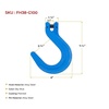 image:imageMytee Products 10 Pack 38 Grade 100 Clevis Foundry Hook  WLL 8800 LBS  Blue Clevis Hook for Towing Lifting amp Rigging1  Pack