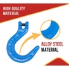 image:imageMytee Products 10 Pack 38 Grade 100 Clevis Foundry Hook  WLL 8800 LBS  Blue Clevis Hook for Towing Lifting amp Rigging2  Pack