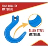 image:imageMytee Products 10 Pack 38 Grade 100 Clevis Foundry Hook  WLL 8800 LBS  Blue Clevis Hook for Towing Lifting amp Rigging4  Pack