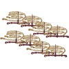 image:imageMytee Products 12 Grade 70 Chain and Binder Kit  Includes 2 12  58 Ratchet Load Binder amp 2 12 x 16 G70 Transport Chain wGrab Hooks  11300 lbs WLL for Flatbed Truck Trailer Tie Down8  Pack