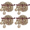 image:imageMytee Products 12 Grade 70 Chain and Binder Kit  Includes 2 12  58 Ratchet Load Binder amp 2 12 x 16 G70 Transport Chain wGrab Hooks  11300 lbs WLL for Flatbed Truck Trailer Tie Down4  Pack