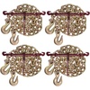 image:imageMytee Products 12 Grade 70 Chain and Binder Kit  Includes 2 12  58 Ratchet Load Binder amp 2 12 x 16 G70 Transport Chain wGrab Hooks  11300 lbs WLL for Flatbed Truck Trailer Tie Down4  Pack