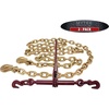 image:imageMytee Products 12 Grade 70 Chain and Binder Kit  Includes 2 12  58 Ratchet Load Binder amp 2 12 x 16 G70 Transport Chain wGrab Hooks  11300 lbs WLL for Flatbed Truck Trailer Tie Down2  Pack