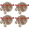 image:imageMytee Products 12 Grade 70 Chain and Binder Kit  Includes 2 12  58 Ratchet Load Binder amp 2 12 x 16 G70 Transport Chain wGrab Hooks  11300 lbs WLL for Flatbed Truck Trailer Tie Down4  Pack