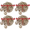 image:imageMytee Products 12 Grade 70 Chain and Binder Kit  Includes 2 12  58 Ratchet Load Binder amp 2 12 x 16 G70 Transport Chain wGrab Hooks  11300 lbs WLL for Flatbed Truck Trailer Tie Down4  Pack