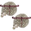 image:imageMytee Products 12 Grade 70 Chain and Binder Kit  Includes 2 12  58 Ratchet Load Binder amp 2 12 x 16 G70 Transport Chain wGrab Hooks  11300 lbs WLL for Flatbed Truck Trailer Tie Down2  Pack