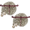 image:imageMytee Products 12 Grade 70 Chain and Binder Kit  Includes 2 12  58 Ratchet Load Binder amp 2 12 x 16 G70 Transport Chain wGrab Hooks  11300 lbs WLL for Flatbed Truck Trailer Tie Down2  Pack