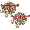 image:imageMytee Products 12 Grade 70 Chain and Binder Kit  Includes 2 12  58 Ratchet Load Binder amp 2 12 x 16 G70 Transport Chain wGrab Hooks  11300 lbs WLL for Flatbed Truck Trailer Tie Down2  Pack