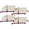 image:imageMytee Products 12 Grade 70 Chain and Binder Kit  Includes 2 12  58 Ratchet Load Binder amp 2 12 x 16 G70 Transport Chain wGrab Hooks  11300 lbs WLL for Flatbed Truck Trailer Tie Down4  Pack