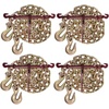 image:imageMytee Products 12 Grade 70 Chain and Binder Kit  Includes 2 12  58 Ratchet Load Binder amp 2 12 x 16 G70 Transport Chain wGrab Hooks  11300 lbs WLL for Flatbed Truck Trailer Tie Down4  Pack
