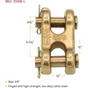 image:imageMytee Products 2 Pack 12 G70 Chain Double Clevis Mid Link Truck Trailer Tie Down Links Towing38 Inch