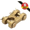 image:imageMytee Products 2 Pack 12 G70 Chain Double Clevis Mid Link Truck Trailer Tie Down Links Towing516 Inch