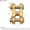 image:imageMytee Products 2 Pack 12 G70 Chain Double Clevis Mid Link Truck Trailer Tie Down Links Towing516 Inch