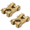 image:imageMytee Products 2 Pack 12 G70 Chain Double Clevis Mid Link Truck Trailer Tie Down Links Towing516 Inch