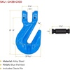 image:imageMytee Products 2 Pack 38 Grade 100 Cradle Clevis Grab Hook for Lifting  8800 LBS WLL Heavy Duty Tow Chain Hook for TrailerTruck Transport4  Pack