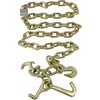 image:imageMytee Products 2 Pack 516 x 6 Grade 70 Tow Chain wRTJ Cluster Hooks amp Grab Hooks wEnlarged Links 4700 LBS WLL  Transport Tow Truck Chains for Car Towing Wrecker Recovery  Plain on One End2  Pack