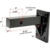 image:imageMytee Products 3 Position Pintle Hitch Mount Plate for 2 Hitch Reciever  20000 lbs  Solid Steel 9 Length  Pintle Hook Hitch Mounting Plate1  Pack