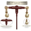 image:imageMytee Products 38  12 Pro Heavy Duty Ratchet Load Chain Binder with with Grab Hooks  12000 Lbs Working Load Limit  Heavy Swaged Barrel ColdDrawn Tubing for Increased Strength4  Pack
