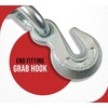 image:imageMytee Products 38  12 Pro Heavy Duty Ratchet Load Chain Binder with with Grab Hooks  12000 Lbs Working Load Limit  Heavy Swaged Barrel ColdDrawn Tubing for Increased Strength1  Pack