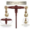 image:imageMytee Products 38  12 Pro Heavy Duty Ratchet Load Chain Binder with with Grab Hooks  12000 Lbs Working Load Limit  Heavy Swaged Barrel ColdDrawn Tubing for Increased Strength2  Pack