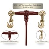 image:imageMytee Products 38  12 Pro Heavy Duty Ratchet Load Chain Binder with with Grab Hooks  12000 Lbs Working Load Limit  Heavy Swaged Barrel ColdDrawn Tubing for Increased Strength4  Pack