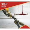 image:imageMytee Products 38  12 Pro Heavy Duty Ratchet Load Chain Binder with with Grab Hooks  12000 Lbs Working Load Limit  Heavy Swaged Barrel ColdDrawn Tubing for Increased Strength1  Pack