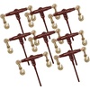 image:imageMytee Products 38  12 Pro Heavy Duty Ratchet Load Chain Binder with with Grab Hooks  12000 Lbs Working Load Limit  Heavy Swaged Barrel ColdDrawn Tubing for Increased Strength8  Pack