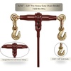 image:imageMytee Products 38  12 Pro Heavy Duty Ratchet Load Chain Binder with with Grab Hooks  12000 Lbs Working Load Limit  Heavy Swaged Barrel ColdDrawn Tubing for Increased Strength8  Pack