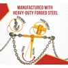 image:imageMytee Products 4 Pack 516  38 Heavy Duty Ratchet Lever Load Binder wGrab Hooks 7100 Lbs Working Load Limit  Yellow  Tie Down Hauling Chain Tightner for Flatbed Truck TrailerYellow