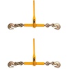 image:imageMytee Products 4 Pack 516  38 Heavy Duty Ratchet Lever Load Binder wGrab Hooks 7100 Lbs Working Load Limit  Yellow  Tie Down Hauling Chain Tightner for Flatbed Truck TrailerYellow