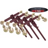 image:imageMytee Products 4 Pack 516  38 Heavy Duty Ratchet Lever Load Binder wGrab Hooks 7100 Lbs Working Load Limit  Yellow  Tie Down Hauling Chain Tightner for Flatbed Truck TrailerRed