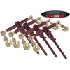 image:imageMytee Products 4 Pack 516  38 Heavy Duty Ratchet Lever Load Binder wGrab Hooks 7100 Lbs Working Load Limit  Yellow  Tie Down Hauling Chain Tightner for Flatbed Truck TrailerRed