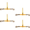 image:imageMytee Products 4 Pack 516  38 Heavy Duty Ratchet Lever Load Binder wGrab Hooks 7100 Lbs Working Load Limit  Yellow  Tie Down Hauling Chain Tightner for Flatbed Truck TrailerYellow