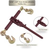 image:imageMytee Products 4 Pack 516  38 Heavy Duty Ratchet Lever Load Binder wGrab Hooks 7100 Lbs Working Load Limit  Yellow  Tie Down Hauling Chain Tightner for Flatbed Truck TrailerRed