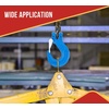 image:imageMytee Products 4 Pack G100 12 Clevis Sling Hook with Latch  15000 LBS WLL  Sky Blue Heavy Duty Grade 100 Lifting Sling Hooks for Recovery Lifting amp Rigging4  Pack