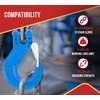 image:imageMytee Products 4 Pack G100 12 Clevis Sling Hook with Latch  15000 LBS WLL  Sky Blue Heavy Duty Grade 100 Lifting Sling Hooks for Recovery Lifting amp Rigging1  Pack