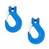 image:imageMytee Products 4 Pack G100 12 Clevis Sling Hook with Latch  15000 LBS WLL  Sky Blue Heavy Duty Grade 100 Lifting Sling Hooks for Recovery Lifting amp Rigging2  Pack