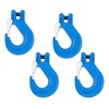 image:imageMytee Products 4 Pack G100 12 Clevis Sling Hook with Latch  15000 LBS WLL  Sky Blue Heavy Duty Grade 100 Lifting Sling Hooks for Recovery Lifting amp Rigging4  Pack