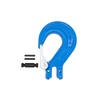 image:imageMytee Products 4 Pack G100 12 Clevis Sling Hook with Latch  15000 LBS WLL  Sky Blue Heavy Duty Grade 100 Lifting Sling Hooks for Recovery Lifting amp Rigging4  Pack