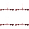 image:imageMytee Products 4 Pack Ratchet Binder 1258 fits 12 Chain Flatbed Binders 13000 WLLRed